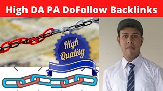 High DA PA DoFollow Backlinks List 2023  Free Do Follow Backlinks Lists [upl. by Uyr353]