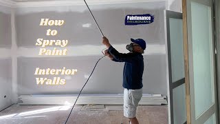 how to spray texture on DRYWALL do it yourself DIY and save BIG [upl. by Nollek]