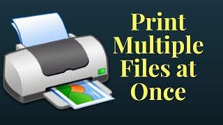 How to print multiple files to multiple printers simultaneously [upl. by Okia238]