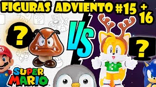 DIA 15 16 Tails VS GOOMBA SONIC VS MARIO faltan 8 días para Navidad UNBOXING Figuras Sorpresas 2022 [upl. by Aketahs565]