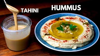 Easy Homemade Tahini and my Favorite Hummus Recipe [upl. by Aidekal]