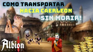 💀 COMO TRANSPORTAR POR ZONA ROJA💀  ALBION ONLINE 🔥 [upl. by Sonitnatsnok125]