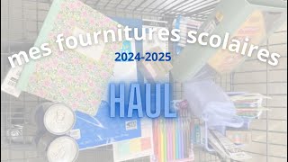 mes FOURNITURES SCOLAIRES pour la rentrée 20242025 haul 📚 [upl. by Halverson]