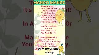 Poem on mango  mango mangoenglish poemknowledgehub070 [upl. by Soisinoid]