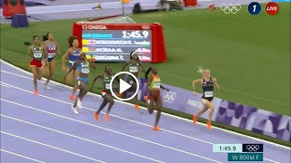 Keely Hodgkinson Wins 800m Womens Final amp Wins Gold Medal For Great Britain At Paris Olympics 2024 [upl. by Sllew]