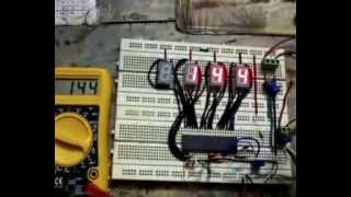 Voltmeter using ICL 7107 [upl. by Gombosi]