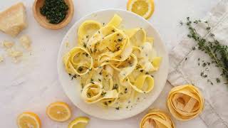 DeLallo Creamy Lemon Pappardelle Pasta [upl. by Lidda]