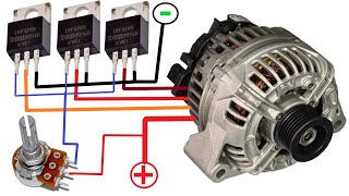 How To Convert Car Alternator To Brushless Motor  No ECS With Mosfet Driver [upl. by Fontana545]