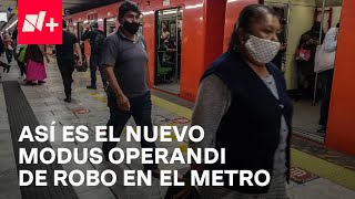 Usuarios del Metro CDMX denuncian nuevo modus operandi de robo  Despierta [upl. by Saihtam]