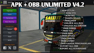 RILIS MOD APK  OBB UNLIMITED BUSSID V42 [upl. by Ahsahs722]