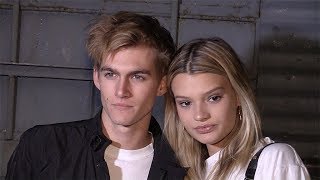 Presley Gerber Anwar Hadid Nicola Peltz and more at the Alexander Wang Fashion Show in NYC [upl. by Nogas]