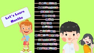 Lets Learn the Months Kids Songs For KidsEducational and Entertaining English Childrens Songs [upl. by Ytinirt]