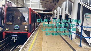 DLR from Bank to Lewisham via Greenwich  Full Journey [upl. by Kalfas]