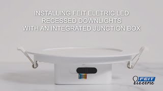 How to Install LED Recessed Downlights with Integrated JBox [upl. by Leumek]