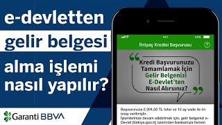 Gelir Belgenizi EDevletten Nasıl Alırsınız [upl. by Ern]