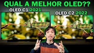 OLED C1 vs OLED C2  Qual a melhor TV da LG Alguma surpresa [upl. by Ahsiekim]