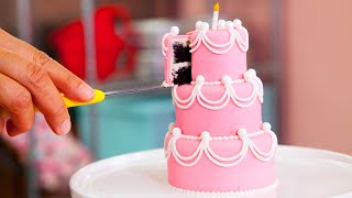 How To Make Five MINIATURE CAKES  PERFECT Beginner Fondant Cake  Yolanda Gampp  How To Cake It [upl. by Amluz]