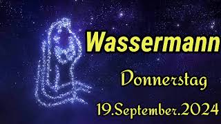 horoskop Wassermann heute Donnerstag 19 September 2024 [upl. by Attegroeg]