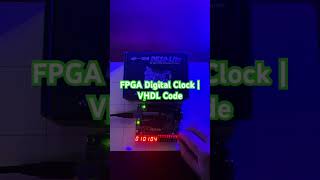 Altera FPGA Digital Clock  VHDL Code Tutorial [upl. by Nosnev]