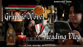 A Day Of Only Reading Graphic Novels 📖 Cozy Reading Vlog [upl. by Oznerol561]