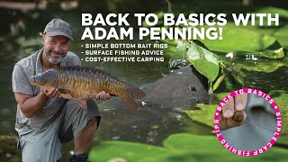 Back To Basics Carp Fishing With Adam Penning  Simple Rigs Boilie Fishing Surface Fishing [upl. by Arezzini]