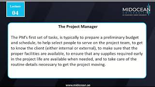 Advanced Project Management  lecture 4 [upl. by Gnuhc826]