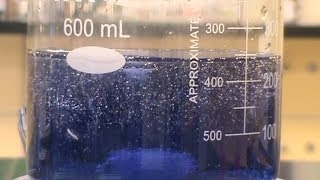 yellow and blue oscillating chemical reaction [upl. by Nyledaj906]