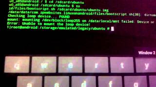 quotUbuntuquot ARM 10x running on a Tesco quothudlquot tablet [upl. by Airla]