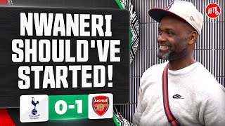 Ethan Nwaneri Shouldve Started Yardman  Tottenham 01 Arsenal [upl. by Nosiddam]