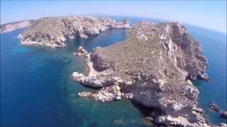 Medes Islands LEstartit Costa Brava  drone aerial view [upl. by Nwahsan]