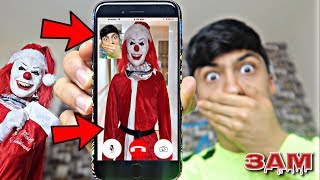 DO NOT FACETIME SANTA CLAUS AT 3AM OMG HE CAME TO MY HOUSE [upl. by Nneb542]