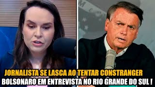 JORNALISTA SOFRE CASTIGO AO VIVO APÓS ACUSAR BOLSONARO DE GOLPISTA NA ENTREVISTA [upl. by Aloibaf]