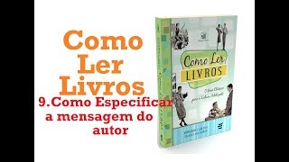 Como Ler Livros  9 Como Especificar a mensagem do autor 1024 [upl. by Grim]