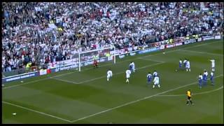 David Beckham Amazing Free Kick Against Greece HD [upl. by Ennahoj]