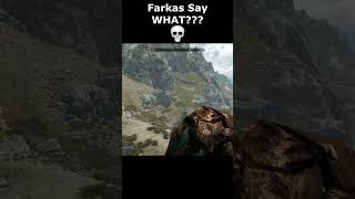 Farkas Say WHAT 💀 skyrim skyrimanniversary elderscrolls shorts [upl. by Yllatan378]