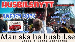 Husbilsnytt 8  Sweden Rock festival  vatten o svartvattenstation i Smedjebacken o mycket mer [upl. by Wivinah]