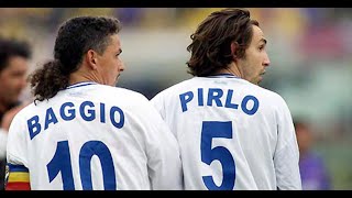 Roberto Baggio amp Pirlo vs Juventus  The day he scored THAT Iconic goal  2001 Serie A  All Touches [upl. by Nero]