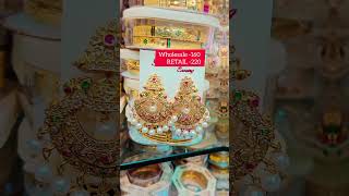 PADMAVATI JEWELLERS  CZ EARRING WITH PEARLS  SHORT VIDEO [upl. by Amaral]