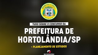 CONCURSO HORTOLÂNDIA PLANEJAMENTO DE ESTUDOS [upl. by Bluhm]