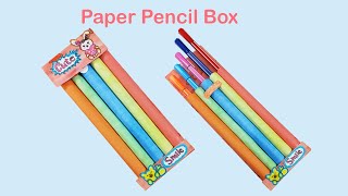 Pencil Box  Paper craft  Easy craft ideas  DIY  how to make  school project  Hammi Art amp Craft [upl. by Tressia]