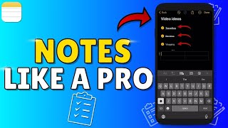 To Use APPLE NOTES Like A PRO On IPhoneMaCIPAD  EASY [upl. by Ajet]