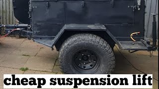 Overlanding Sanky trailer suspension lift on the cheap [upl. by Lara440]