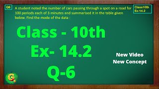 Ex 142 Q6 Class10  Statistics  Class10 Math  Class10 Ex 142 Q6  Green Board Classes [upl. by Enovahs]