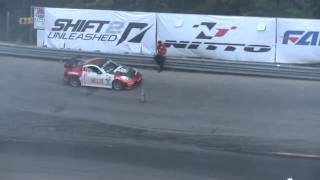 JOHN RUSSAKOFF at Formula Drift Round 4 Wall Stadium NJ Top 32 1st run [upl. by Yesdnil]