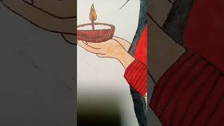 Diwali ki drawing [upl. by Epoillac350]