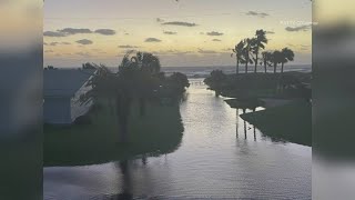 St Augustine residents claim manmade dune exacerbated flooding after Hurricane Milton [upl. by Odnuges]