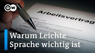 Leichte Sprache ist für Millionen Menschen wichtig – Deutschland hinkt hinterher  DW Nachrichten [upl. by Maye]