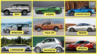 Different Types of Car Body Style  Every Car Shape Explained [upl. by Wenonah]