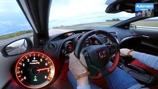 2016 Civic Type R 310hp  0270 kmh acceleration 60FPS [upl. by Falcone924]