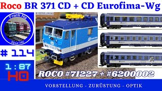 Roco 71227 RH 371 CD  Roco 6200002 CD Wagen [upl. by Atikehs]